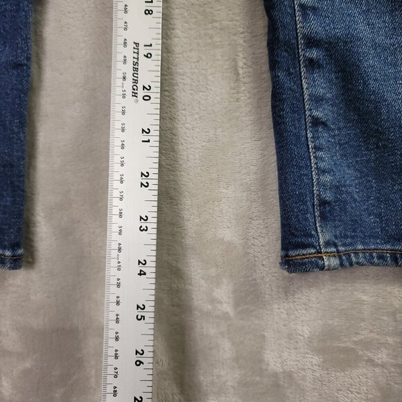 Madewell Denim Slim Demi-Boot Women's Straight Subtle Flared Jeans | Size 26 - Picture 10 of 11